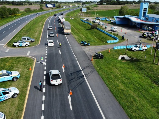 Controles en rutas nacionales por el fin de semana largo